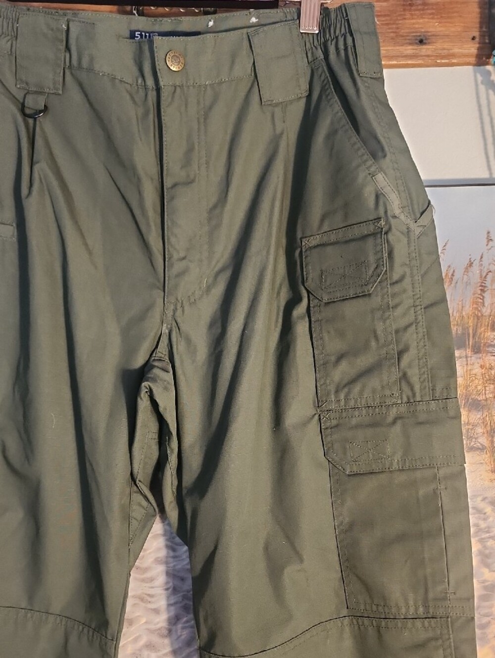 5.11 Tactical Olive Cargo Pants - Picture 3 of 8